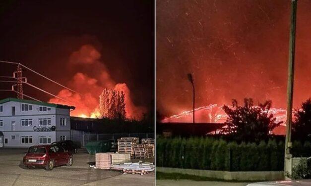Požar u Bihaću, planula tvornica namještaja