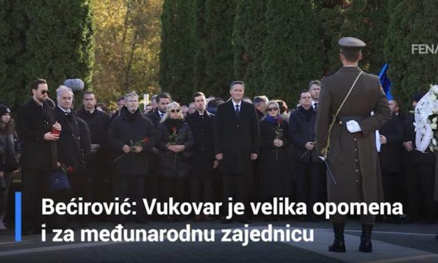 BEĆIROVIĆ: Vukovar je opomena za međunarodnu zajednicu, želim jačati odnose s Hrvatskom