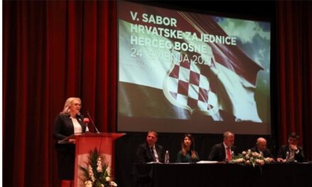Lidija Bradara izabrana je za predsjednicu sabora Hrvatske zajednice Herceg – Bosne