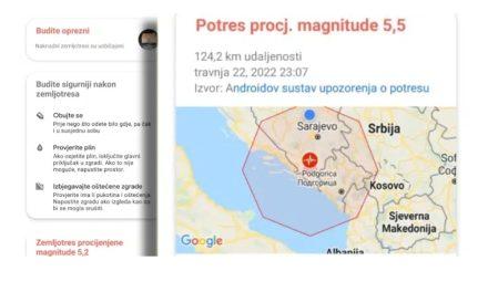 Notifikacija na mobitelu: Evo zašto ste dobili obavijest prije udara zemljotresa