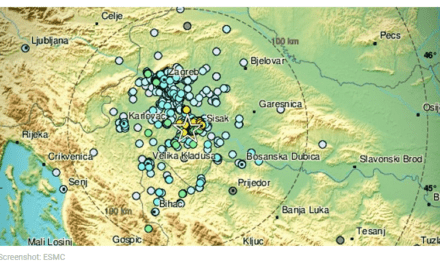 Potres na Baniji magnitude 3.6