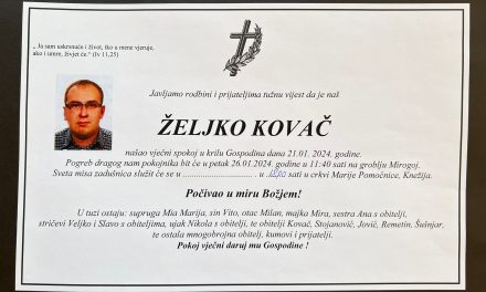 Preminuo je Željko Kovač