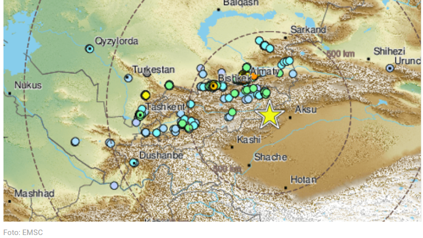 Potres magnitude 7.1 na granici Kine i Kirgistana