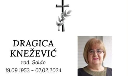 Preminula je Dragica Knežević