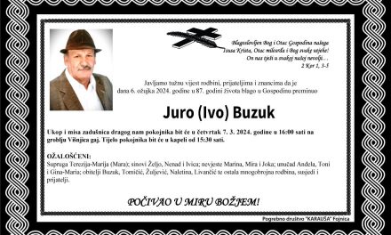 Preminuo je Juro Buzuk