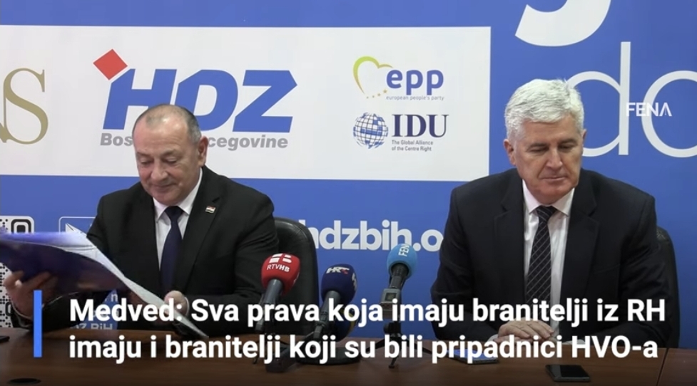 MEDVED U MOSTARU: Sva prava koja imaju branitelji iz RH imaju i branitelji koji su bili pripadnici HVO-a