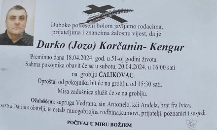 Preminuo je Darko Korčanin – Kengur