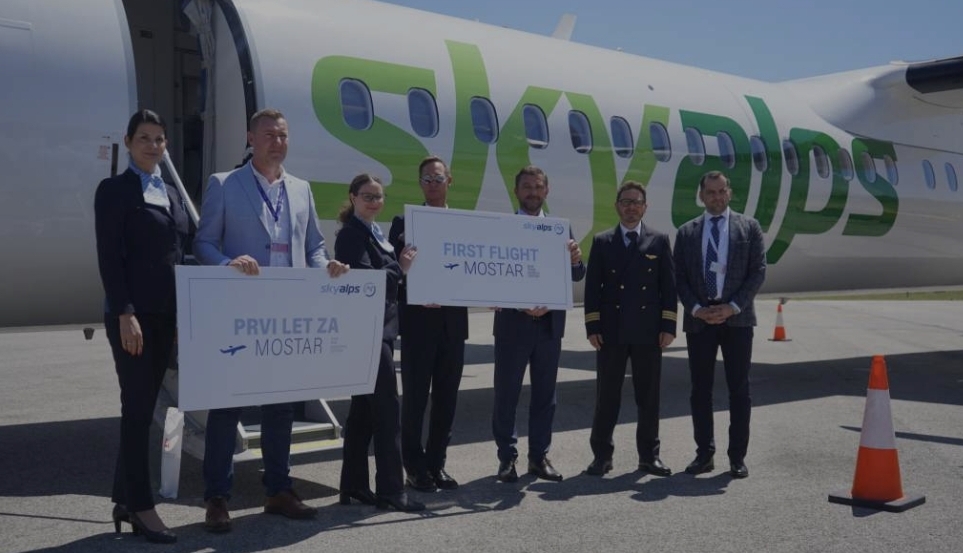 Na mostarski aerodrom sletio prvi zrakoplov kompanije SkyAlps
