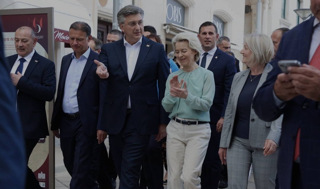 Predsjednica Europske komisije s Krišto i Plenkovićem: Uz pomoć Hrvatske budućnost BiH će biti uz EU