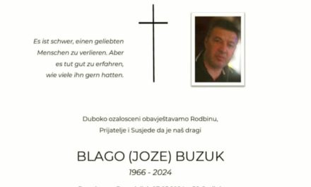 Preminuo je Blago Buzuk