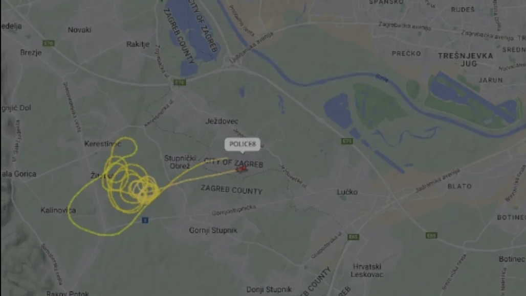 Lociran avion koji se srušio u blizini Zagreba
