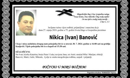 Preminuo je Nikica Banović