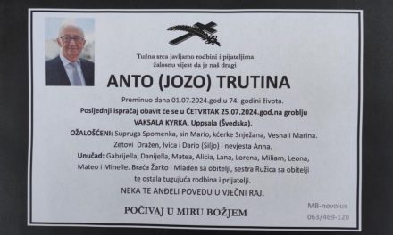 Preminuo je Anto Trutina