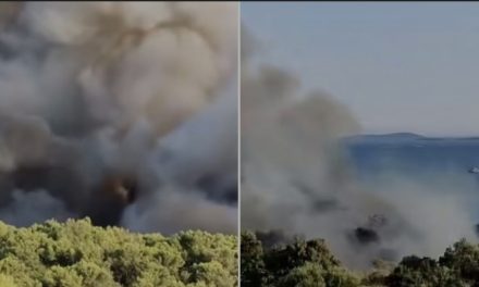 (TROGIR) Drama u Hrvatskoj, zbog požara evakuirani turisti: “Neki su krenuli kući, ne znamo gdje ćemo noćiti”