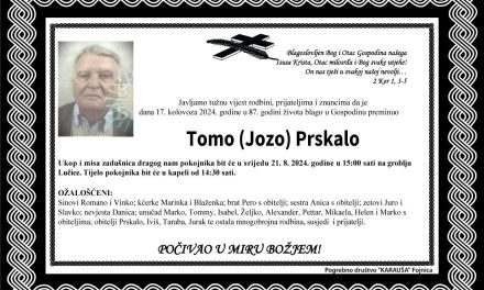 Preminuo je Tomo Prskalo