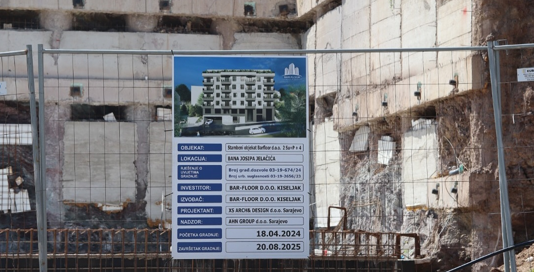 Obavijest o regulaciji prometa zbog postavljanja teretne dizalice u ulici Bana Josipa Jelačića