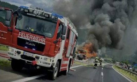 Drama vozača iz BiH: Na austrijskoj cesti mu se zapalio kamion