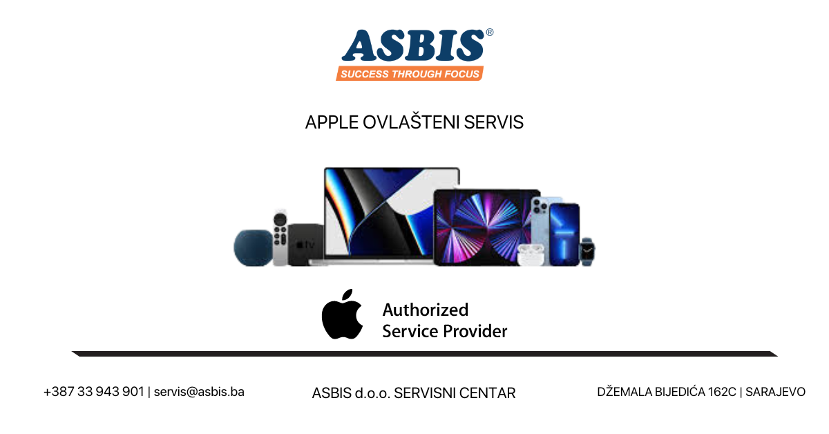 ASBIS Servisni Centar – Vaša vrata u svijet vrhunske Apple podrške