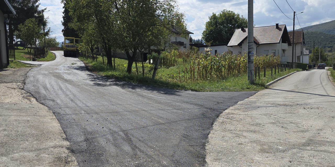 Završeni radovi na asfaltiranju dijela lokalnog puta u naseljenom mjestu Kazagići i Dugo polje
