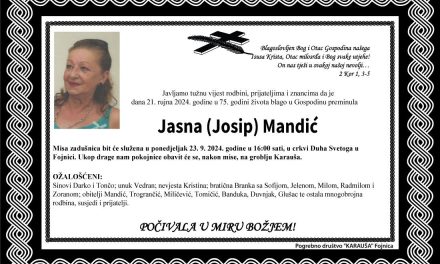 Preminula je Jasna Mandić