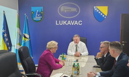 Predsjednica F BiH Lidija Bradara u Lukavcu: Dan Grada i razgovori o boljem položaju Hrvata
