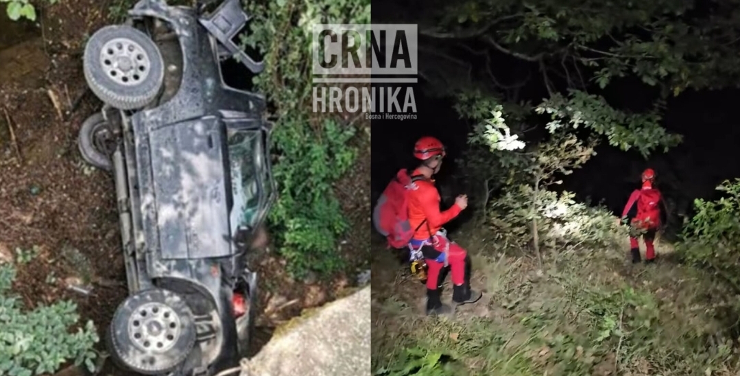 Tragedija kod Konjica: Suzuki proletio u provaliju od 100 metara, u njemu bio suvozač
