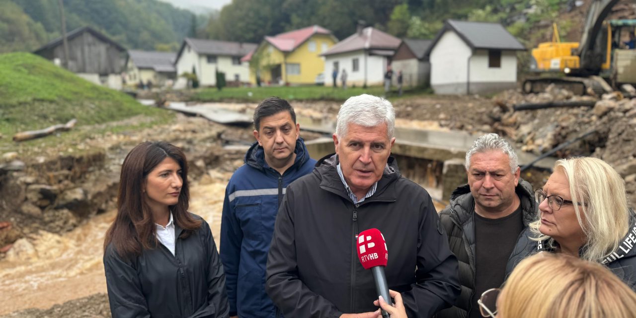 Dr. Čović u Kreševu: Radimo na žurnoj sanaciji poplavljenih područja