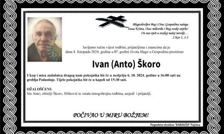 Preminuo je Ivan Škoro
