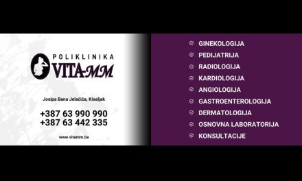 Obavijest: Poliklinika Vita-MM Kiseljak vrši besplatne preglede djece s područja općine Kiseljak, Fojnica i Kreševo zbog novonastale situacije