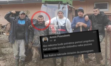 Prije samo tri dana Armin sa prijateljima pomagao unesrećenim od poplava