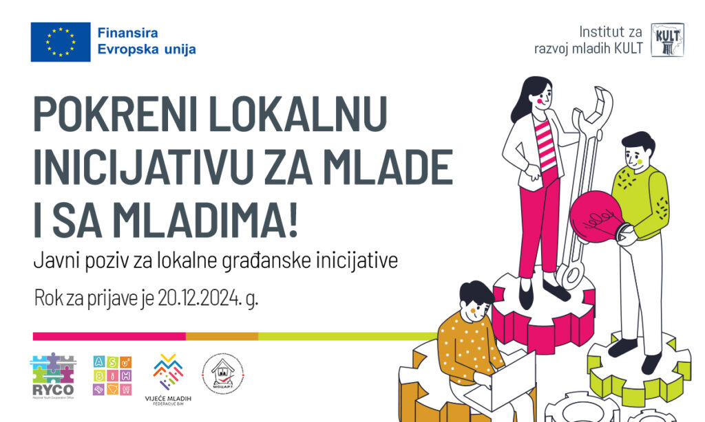 Prilika za promjenu u zajednici – Prijavi se i pokreni lokalnu inicijativu za mlade i sa mladima!