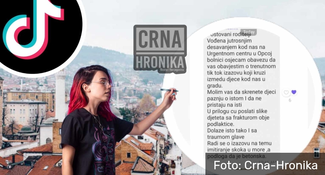 Mladi u BiH prate opasan TikTok trend: Bacaju se na beton, dječak iz Sarajeva slomio obje podlaktice