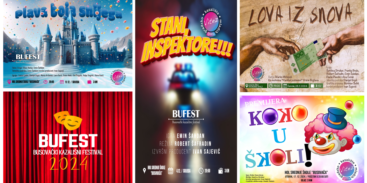 Smijeh, emocije i umjetnost: BuFEST 2024. donosi nezaboravne predstave u Busovači!