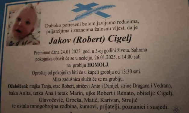 Preminuo je Jakov (Robert) Cigelj