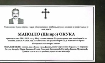 Preminuo je Manojlo Okuka