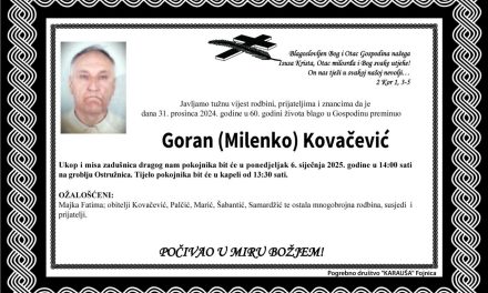 Preminuo je Goran Kovačević
