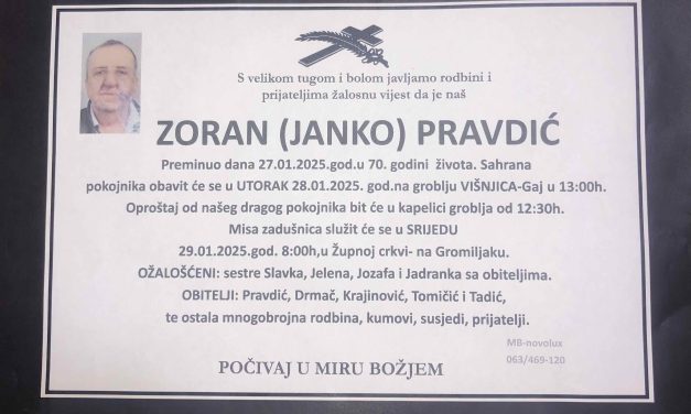 Preminuo je Zoran Pravdić