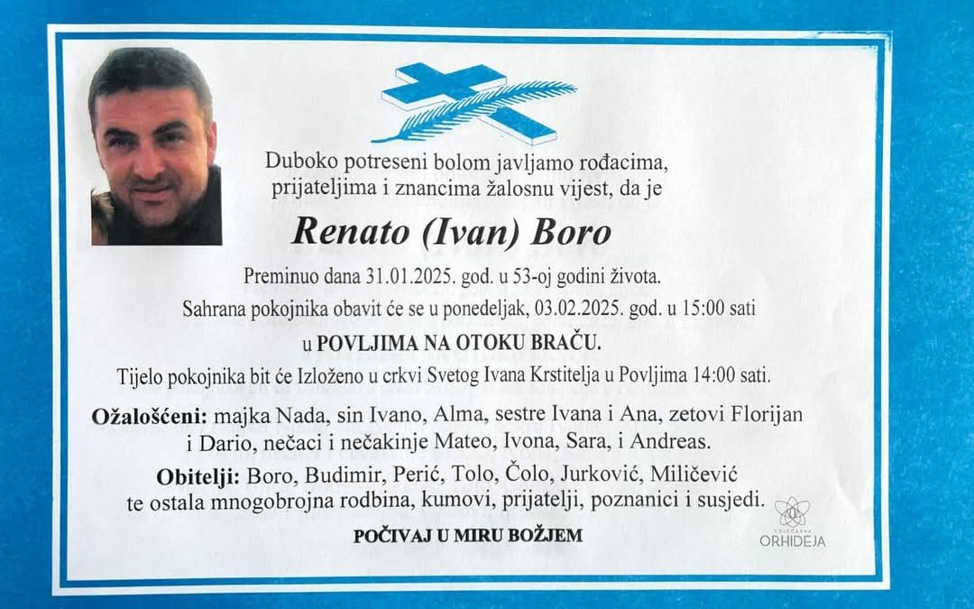 Preminuo je Renato Boro