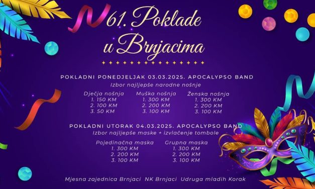 Pokladne večeri u Brnjacima – 61 godina tradicije! 