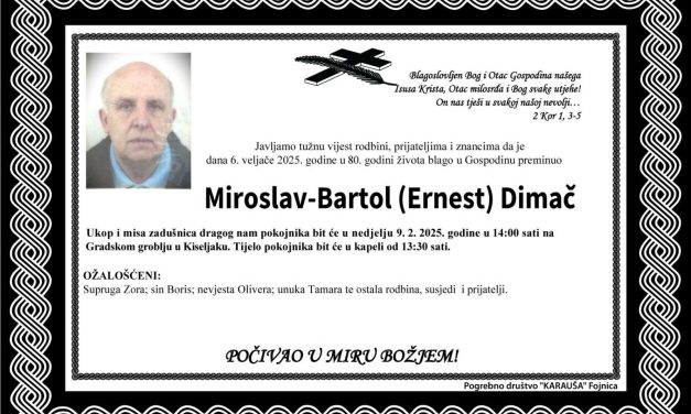 Preminuo je Miroslav Bartol – Dimač