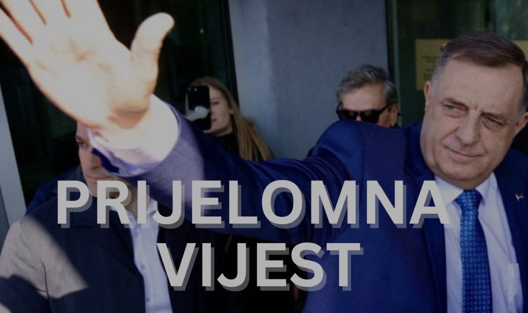 DODIK PROGLAŠEN KRIVIM! Dobio godinu dana zatvora i zabranu političkog djelovanja