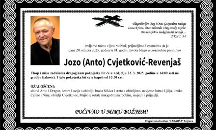 Preminuo je Jozo Cvjetković – Revanjaš