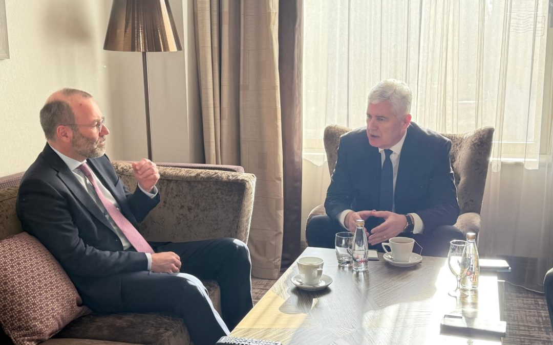 Čović u Podgorici s Manfredom Weberom, predsjednikom EPP-a: ubrzana stabilizacija prilika i europskog puta BiH