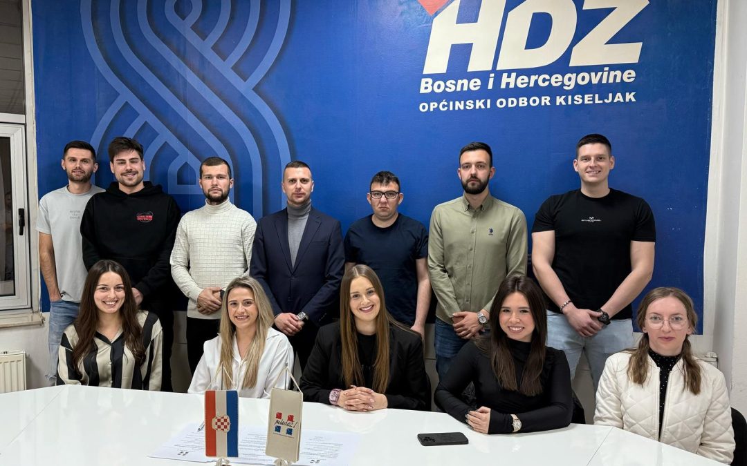 Izabrano novo vodstvo Općinskog odbora Mladeži HDZ BiH Kiseljak