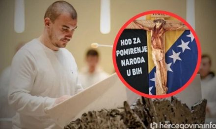 MLADIĆ KOJI ĆE HODATI 1.000 KILOMETARA ‘Isusa Krista umotanog u zastavi BiH donosim u Srebrenicu, Ahmiće, Kiseljak, Grabovicu…’