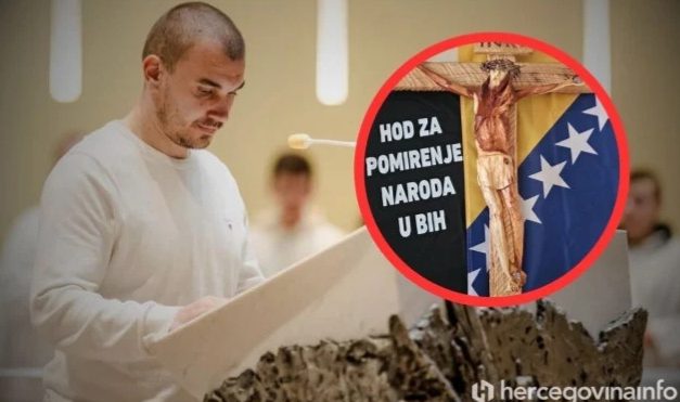MLADIĆ KOJI ĆE HODATI 1.000 KILOMETARA ‘Isusa Krista umotanog u zastavi BiH donosim u Srebrenicu, Ahmiće, Kiseljak, Grabovicu…’