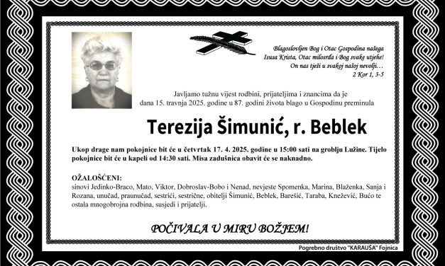 Terezija Šimunić, rođ. Beblek