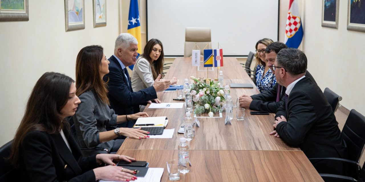Čović s posebnim predstavnikom za Zapadni Balkan Frangešom: europski put i izmjene izbornog zakonodavstva