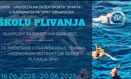 “Škola plivanja 2025” u organizaciji Udruge mladih sportaša Kreševo i Sportske akademije Sparta Kiseljak