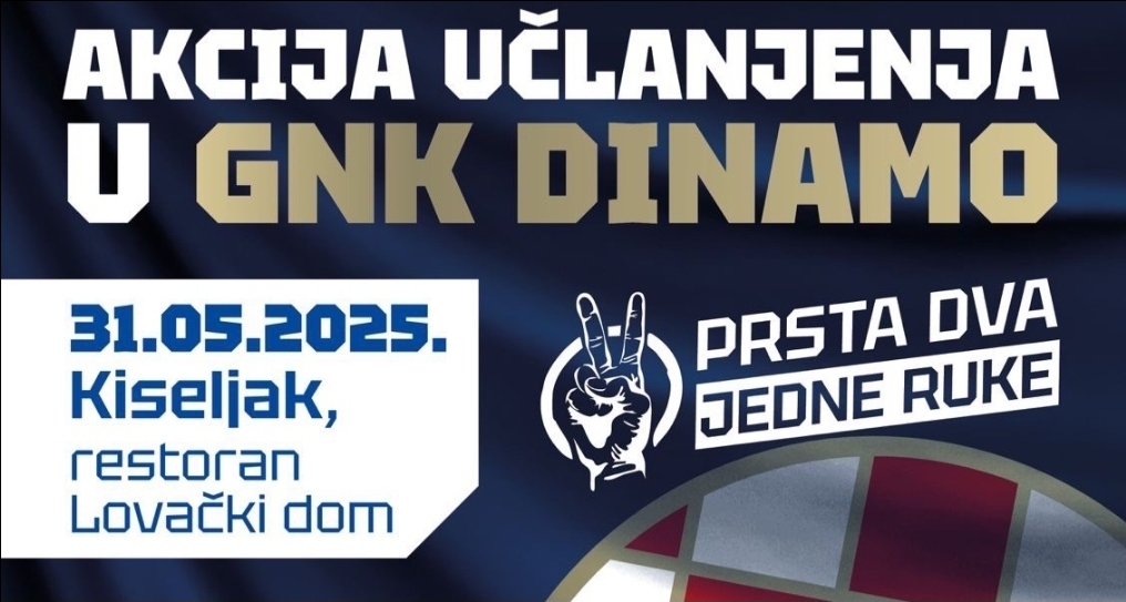 Velika humanitarna tombola uz akciju učlanjenja u GNK Dinamo u Kiseljaku – pokažimo srce za dobru stvar!